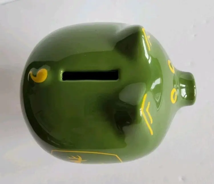 John Deere Piggy Bank - Pre-owned - Very good condition with plug