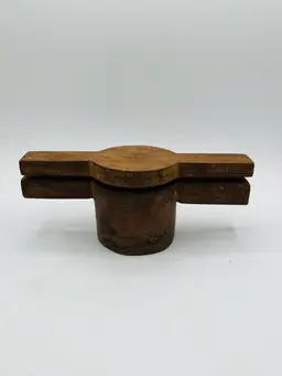 HANDMADE WOODEN CHAKLI MAKER INDIAN SNAKES MAKER TOOL WITH 3 JALI