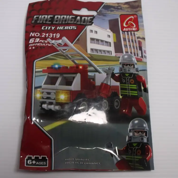 Ausini Fire Brigade City Heros Fire Truck Building Blocks 63 pieces New
