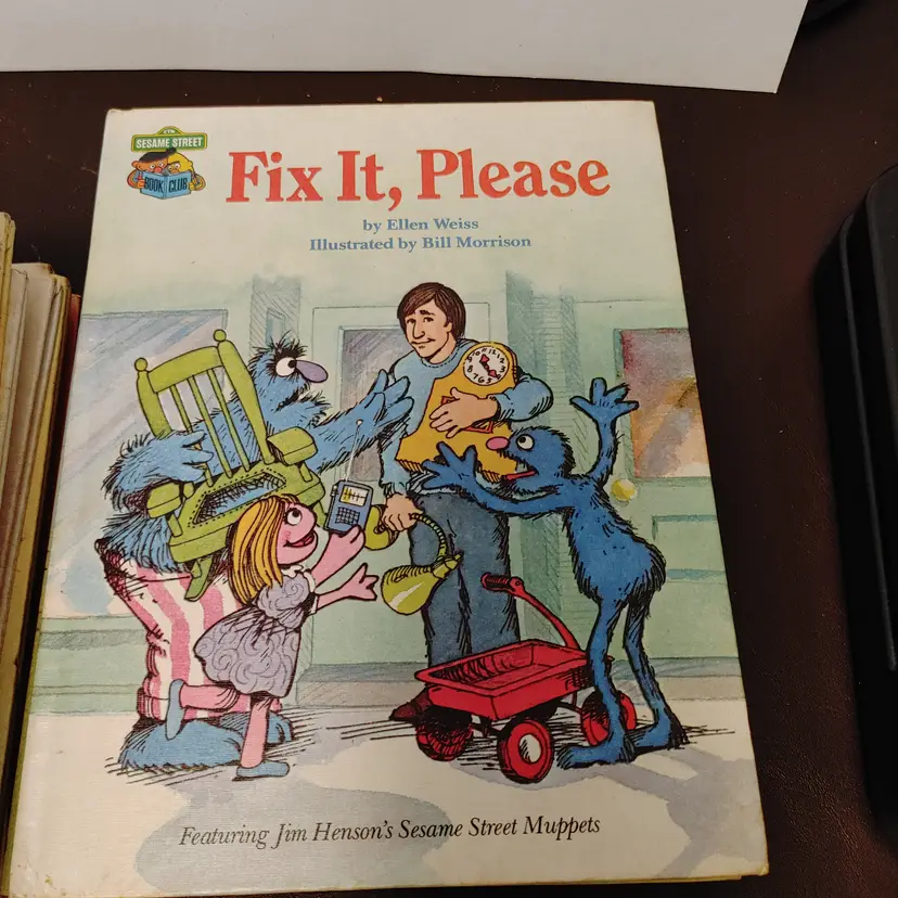 Sesame Street books- Fix It, Please and I Like School