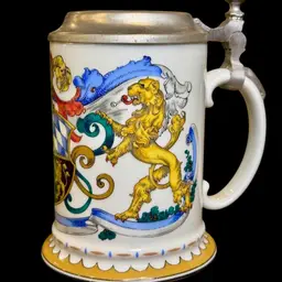 Bavaria Shield and Lion Porcelain Beer Stein