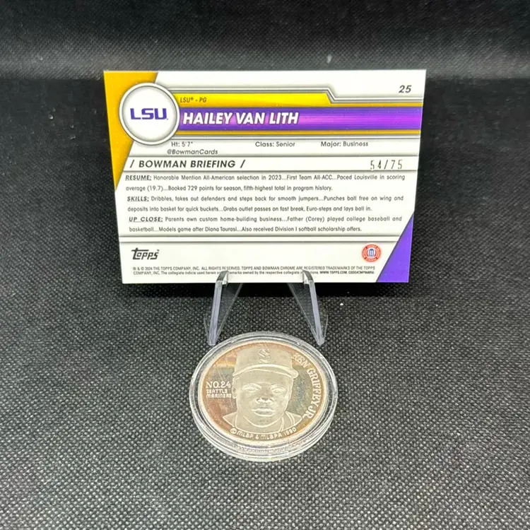 2023-24 Bowman U Chrome Sapphire Hailey Van Lith Yellow Sapphire /75