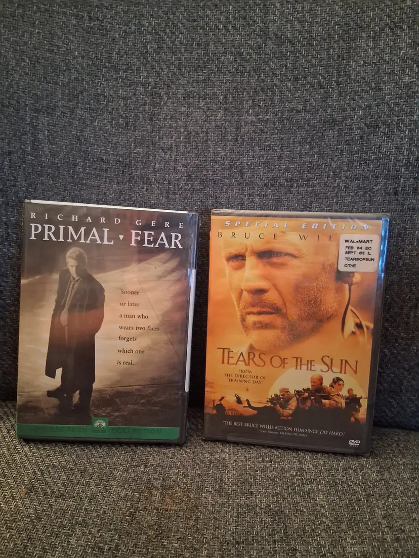 NEW - Primal Fear & Tears of the Sun DVD Set ~ Special Edition