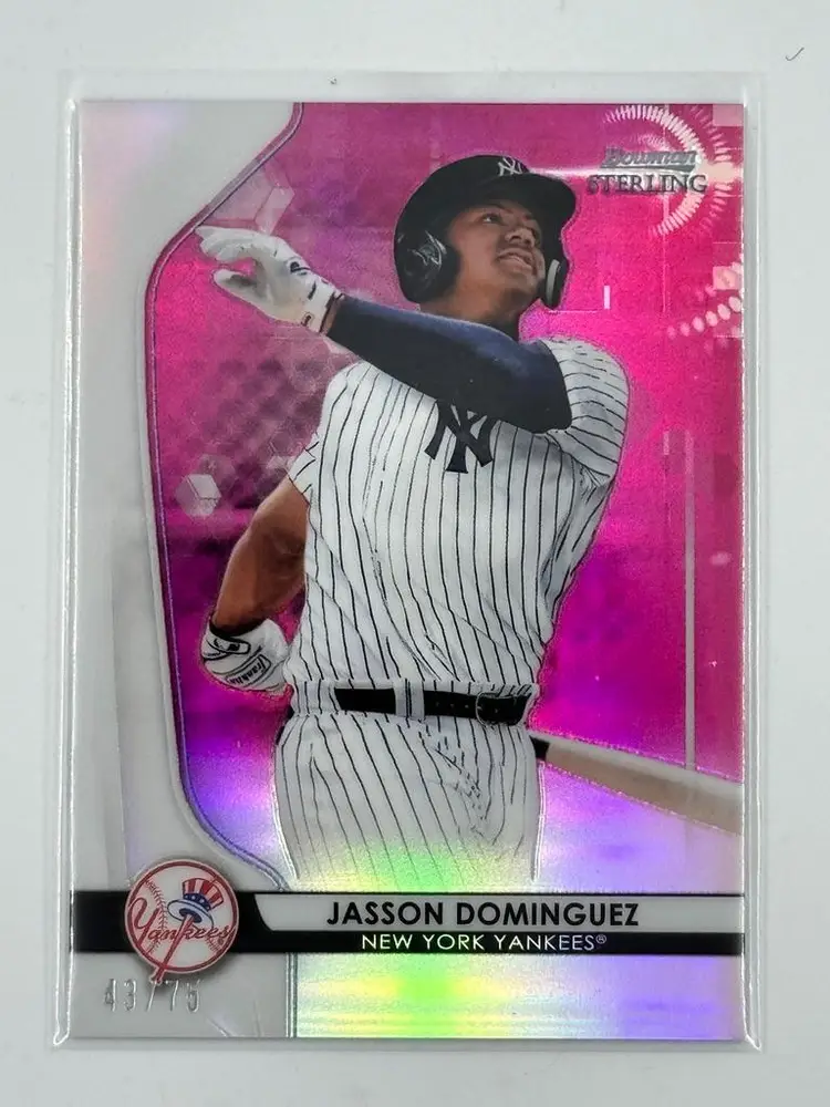 Jasson Dominguez 2020 Bowman Sterling Pink Refractor /75 New York Yankees