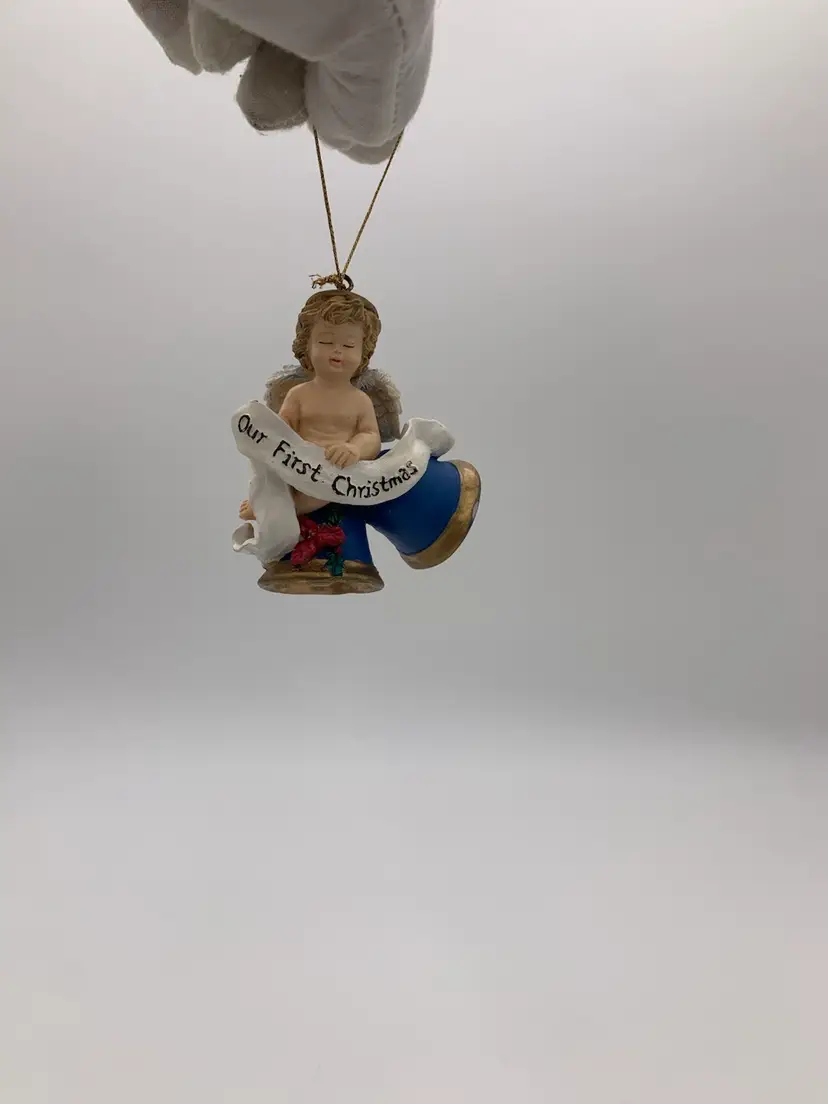 1998 House Of LLOYD Our First Christmas Angel Christmas Tree Ornament Figurine