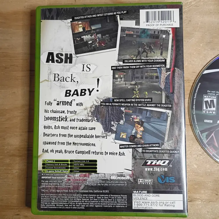 Evil Dead: A Fistful of Boomstick Original Xbox