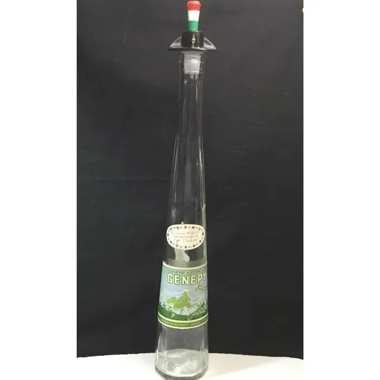 Fascinating DRL Solaro Italy Soldier bottle, vintage bottle, 2 vintage labels