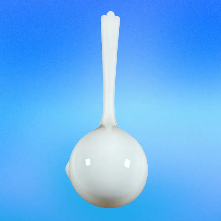 Fenton #9520 Milk Glass Punch Ladle approx. 11.25”