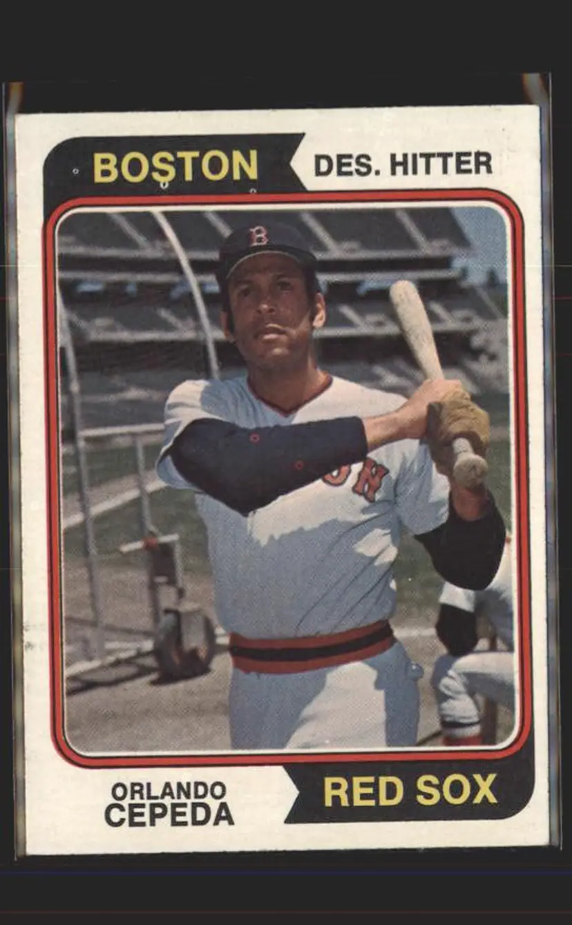 1974 Topps #83 Orlando Cepeda - (pk5) - Boston Red Sox