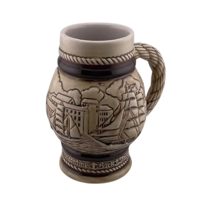 Vintage Avon Ceramic Ceramarte Beer Stein - Features Tall Ships on the Stein