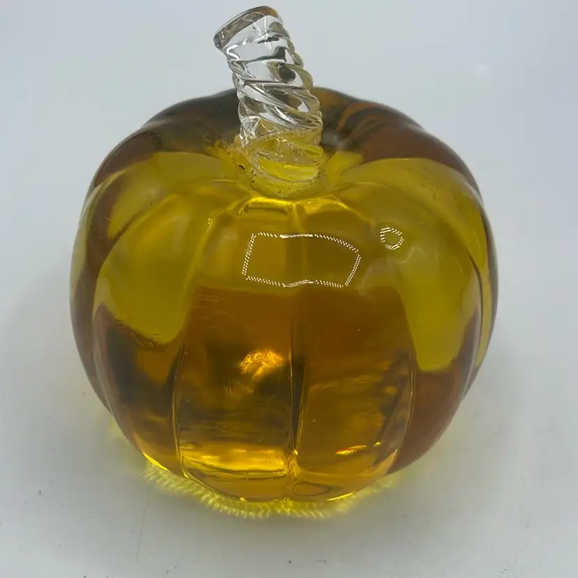 Pumpkin Paperweight By HD Crystal Gifts 2.75”-