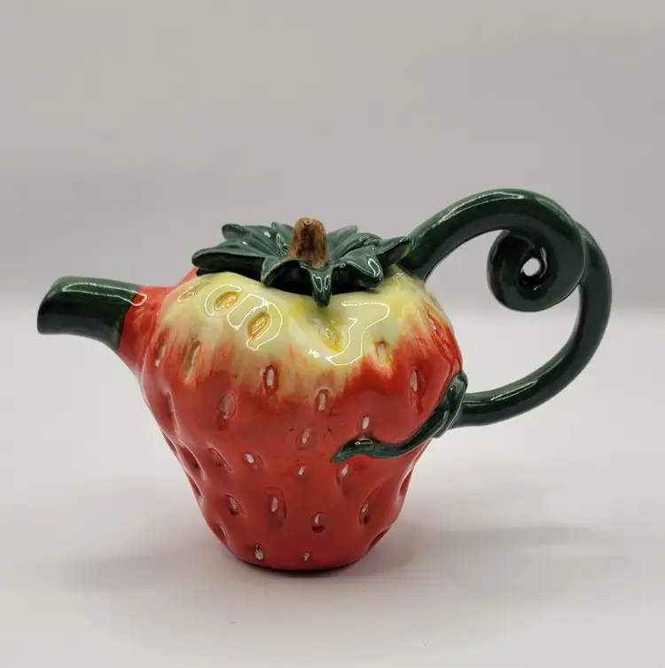 Fitz And Floyd Mini Strawberry Teapot