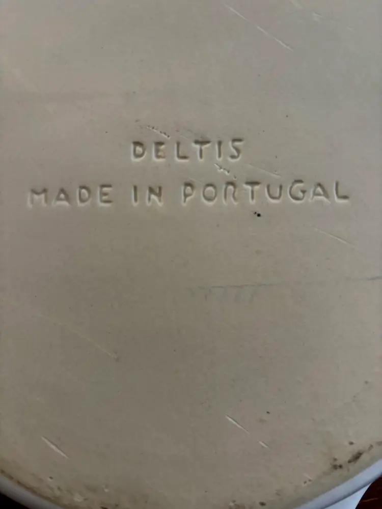 Large Deltis Ceramic Fish Bowl Casserole Marked made in Portugal 12”