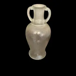 Vintage Turner Brothers Frosted Glass Vase – Double-Handled Textured Art Glass