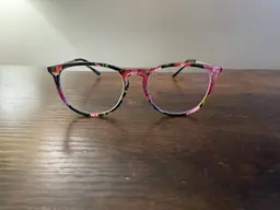 Zenni Mulitcolor and Gold Metal Round Eyeglass Frames Only 49-18-140 mm