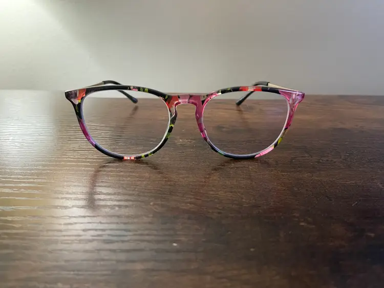 Zenni Mulitcolor and Gold Metal Round Eyeglass Frames Only 49-18-140 mm