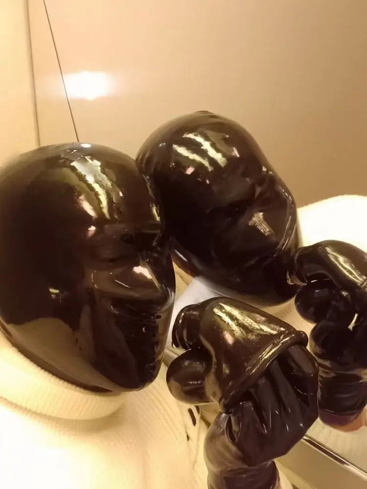 Silicone Latex Mask + Silicone Penis Extender Sleeve