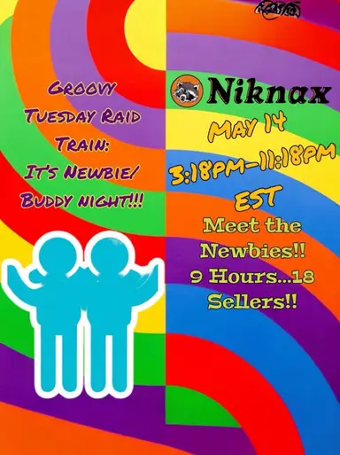 Groovy Tuesday Train Buddy Night! Brooches!