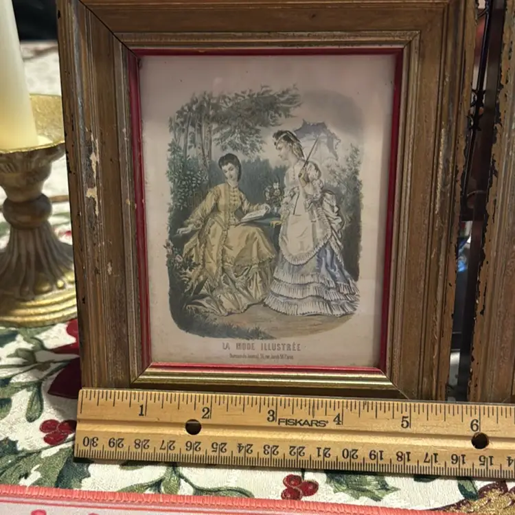 French Antique Pair Of Prints *free shipping*