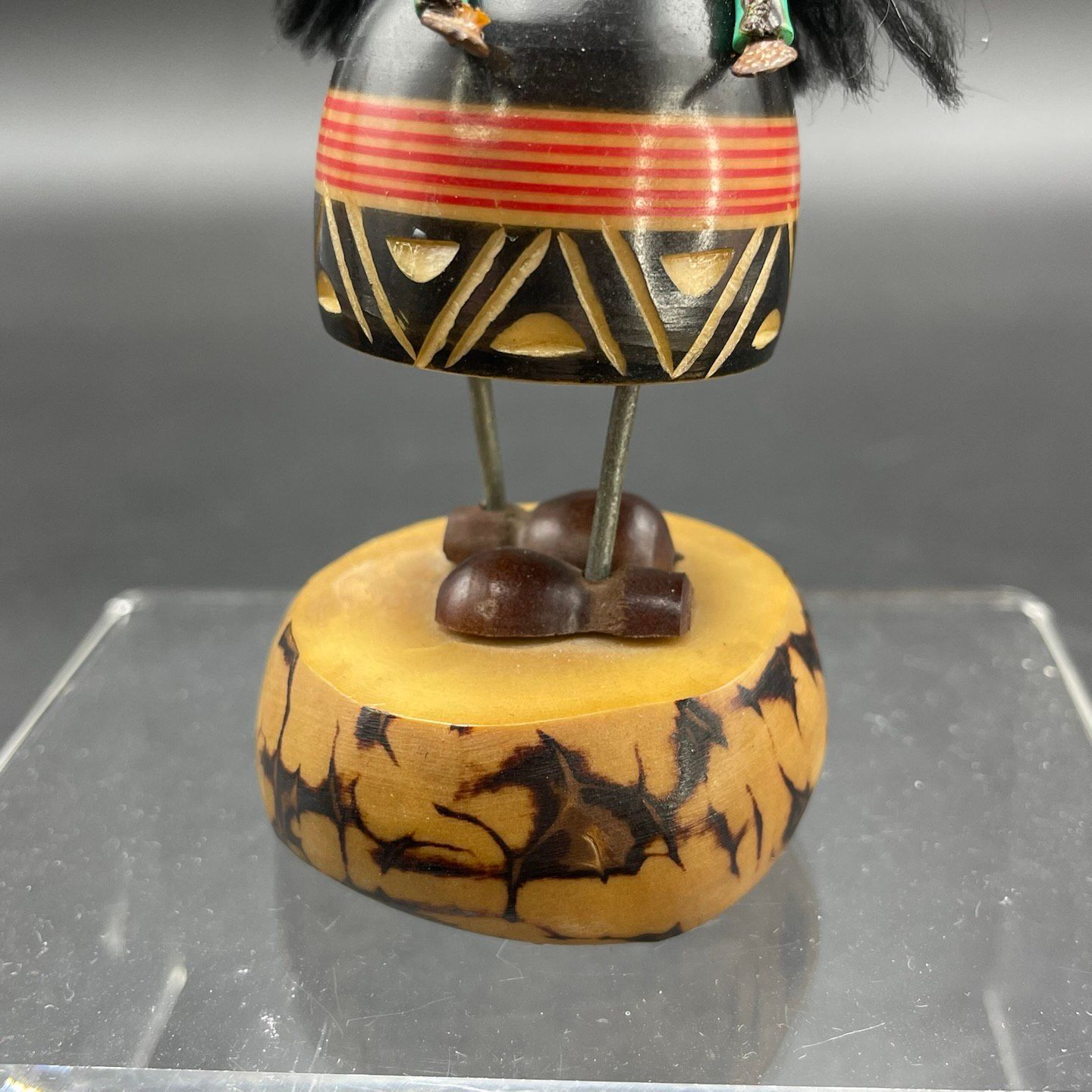 Niknax · Handcrafted Painted Wooden Folk Art Lady Woman Doll Figurine