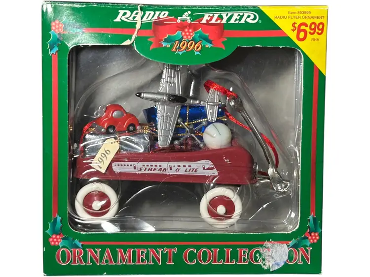 Radio Flyer Wagon 1996  Christmas Ornament Collection With box #120