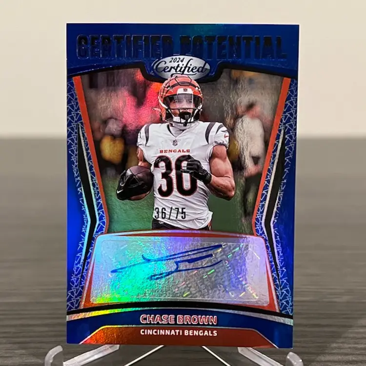 2024 Certified Chase Brown 36/75 Auto Cincinnati Bengals
