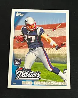 Rob Gronkowski 2010 Topps (Ball in Right Arm) #148 Rookie RC New England Patriots