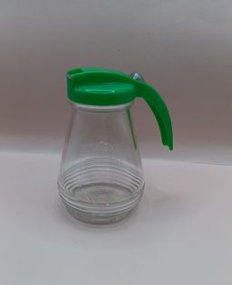 Vintage Federal Tool Corp Syrup Dispenser with Green Lid 5"