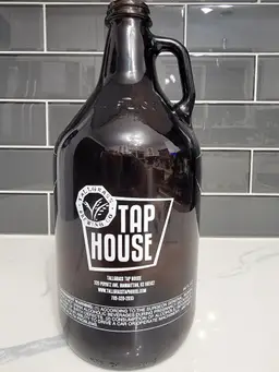 Brewery Growler 64oz Empty, Tallgrass Brewing Company Tap House