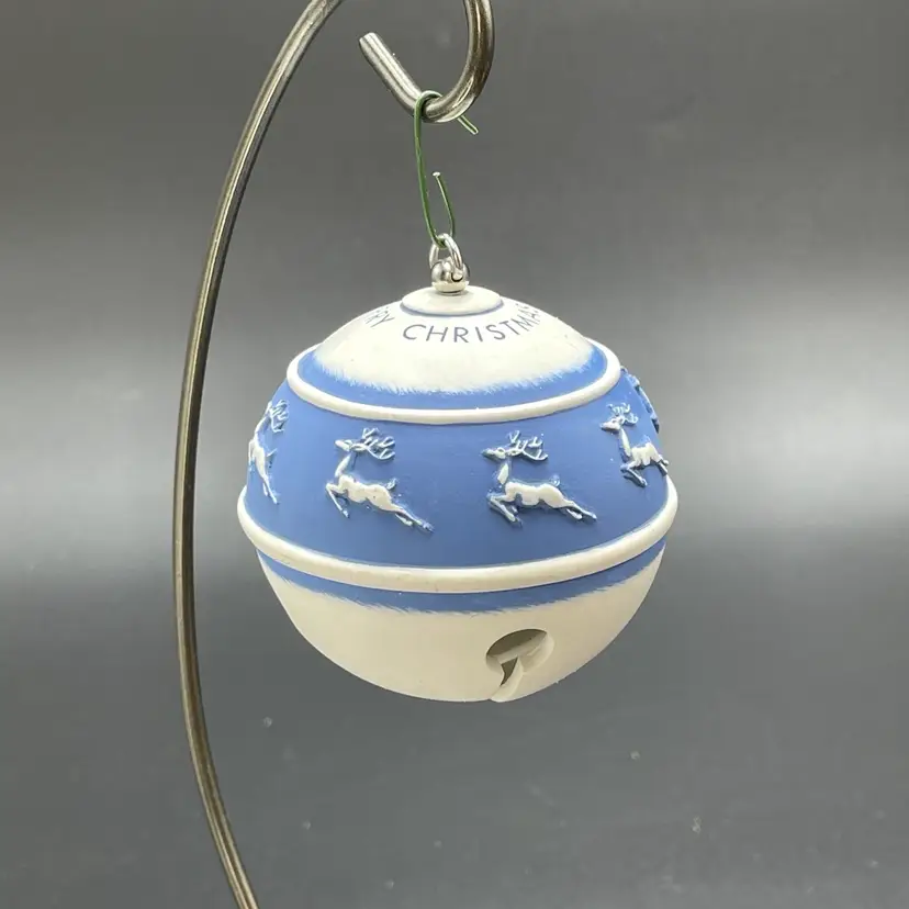 Hallmark Reindeer Musical Jingle Bells Hanging Christmas Ornament Works