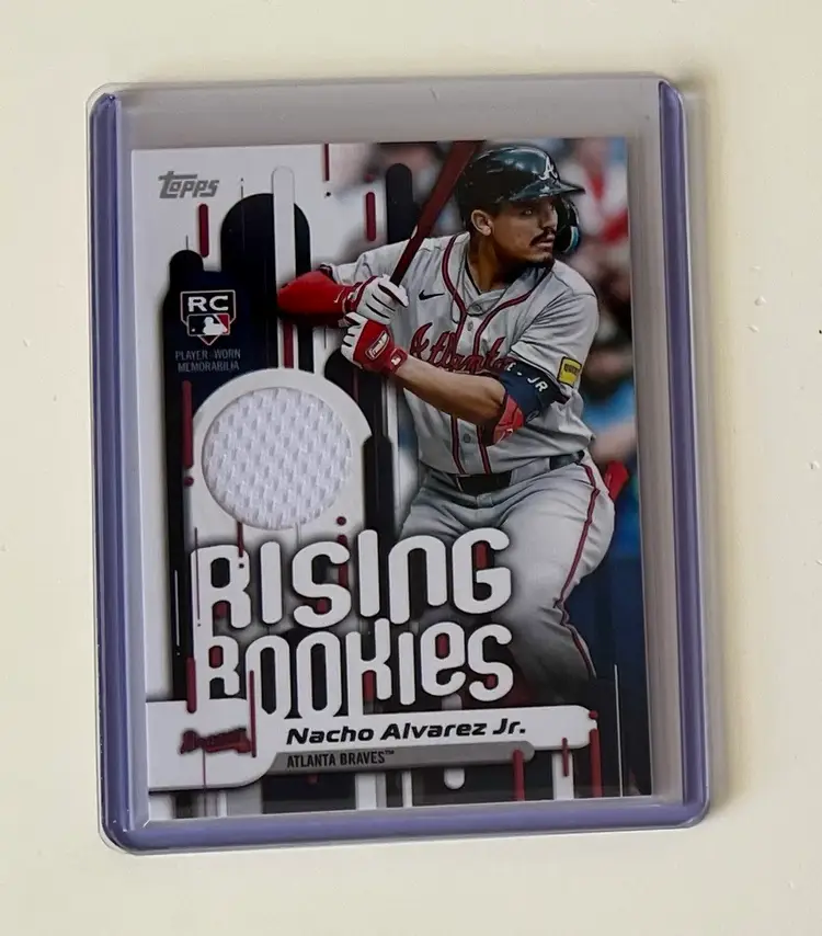 Nacho Alvarez RC Rising Rookies Relic Atlanta Braves