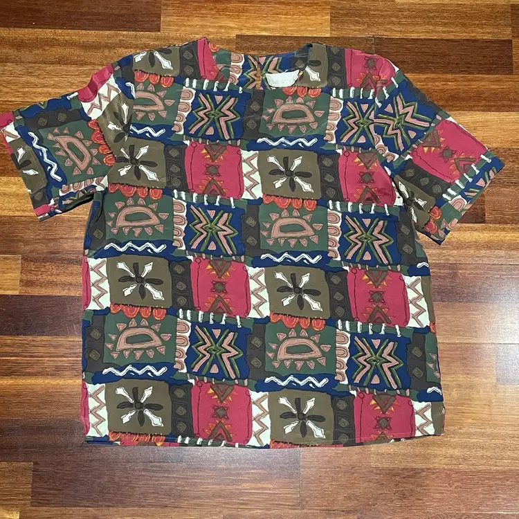 Vintage 80s/90s Geometric Top by Che Studio 
