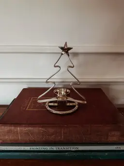 International Silver Company Christmas Tree Candle Holder