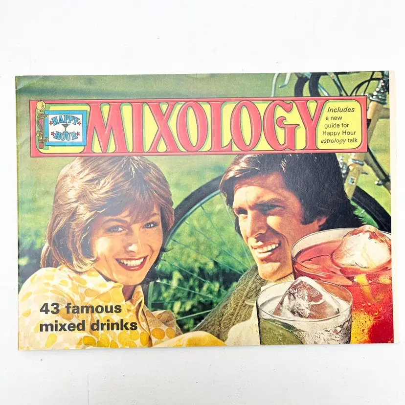 Vintage 1960s MCM Cocktail Book Happy Hour Mixology Mixed Drinks Whiskey Recipes