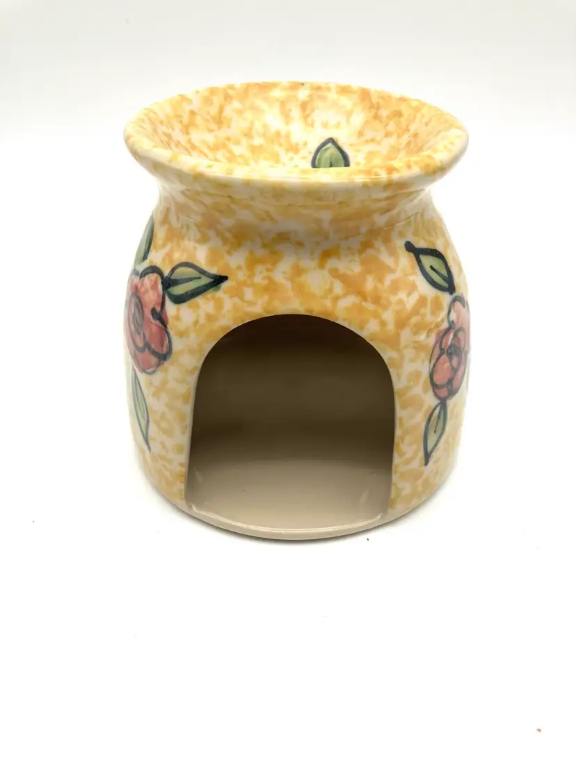 BIN - Studio Pottery Wax Warmer By Yesteryears Pottery TX Signed