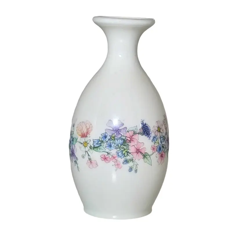 Wedgwood England Bone China "Angela" Bud Vase Vintage 1980