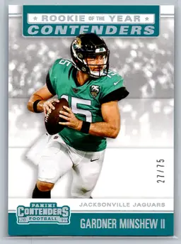 Gardner Minshew II 2019 Panini Contenders Football RYA-GM /75