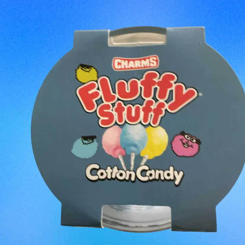 Charms Fluffy Stuff Cotton Candy Scented Candle . Yummy!!! Highly Scented!!! 🍭 🍬