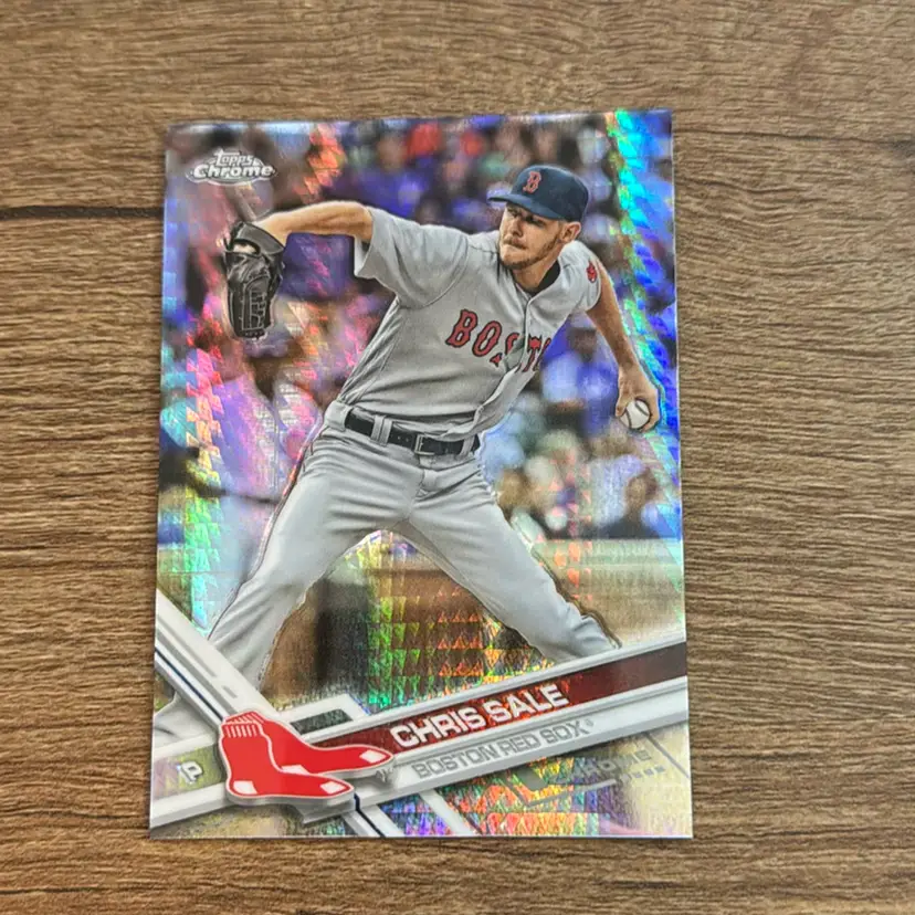 Chris Sale
2017 Topps Chrome 
Prism Refractor 
Boston Red Sox