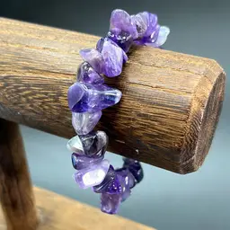 Gorgeous, Amethyst Bracelet, Stretch