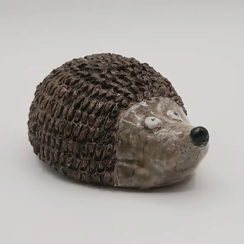 Vintage Pottery Hedgehog Figurine