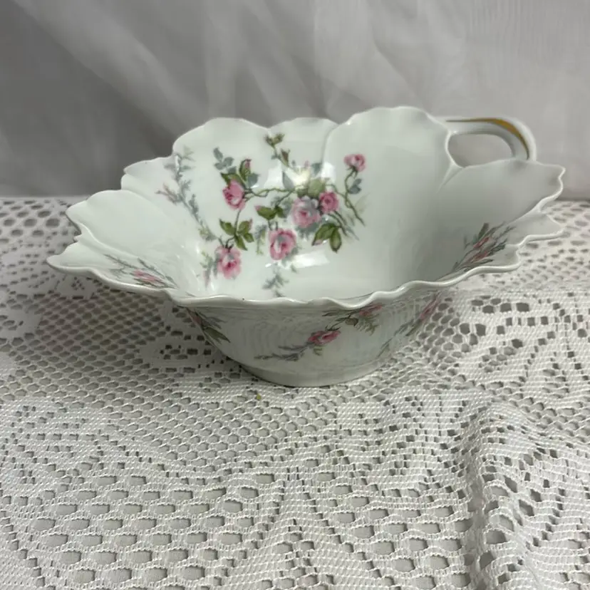 Limoges France Floral Dish