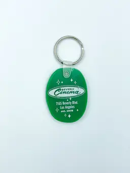 Green w/ White Lettering - New Beverly Cinema Keychain - Various Colors