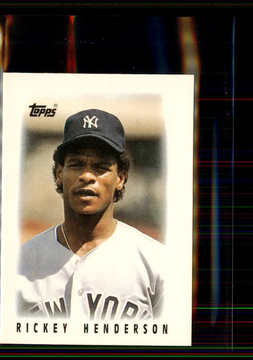 Rickey Henderson 1986 Topps Major League Leaders #27 - New York Yankees - (pk2-46)
