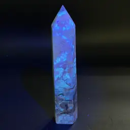 Natural Pink Opal Tower Point Stone UVs Obelisk Reiki Healing Crystal 7" 350g