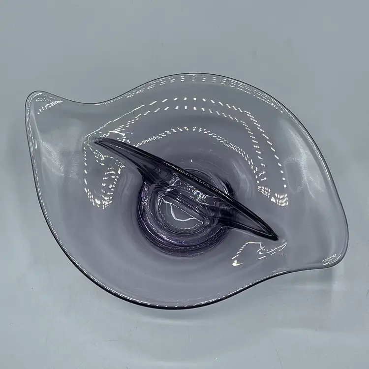 Viking Glass Epic Teaberry Purple Divided Dish MCM