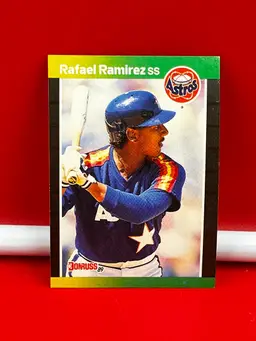 1989 Donruss Collector Baseball Trading Card Astros Rafael Ramirez #509