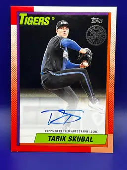 2025 Topps Series 2 1990 35th Anniversary Tarik Skubal Auto #10/10 Detroit Tigers