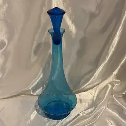 Blue glass Decanter ?Match