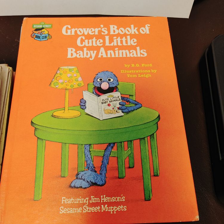 Sesame Street books- Grover's Book of Cute Little Baby Animals